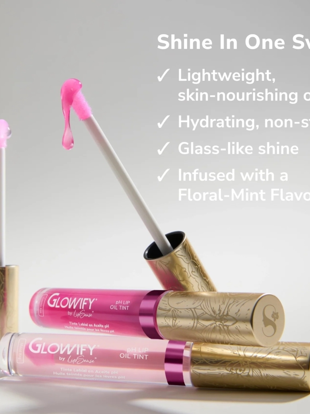 SeneGence Lipsence Glowify pH Lip Oil Tint In Cosmic Kiss - Picture 6 of 11